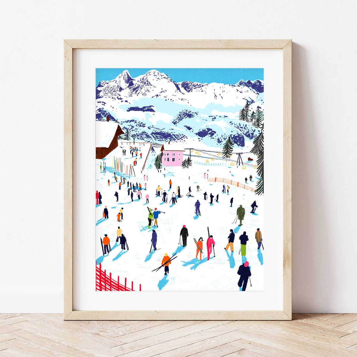 Skiën tussen bergen